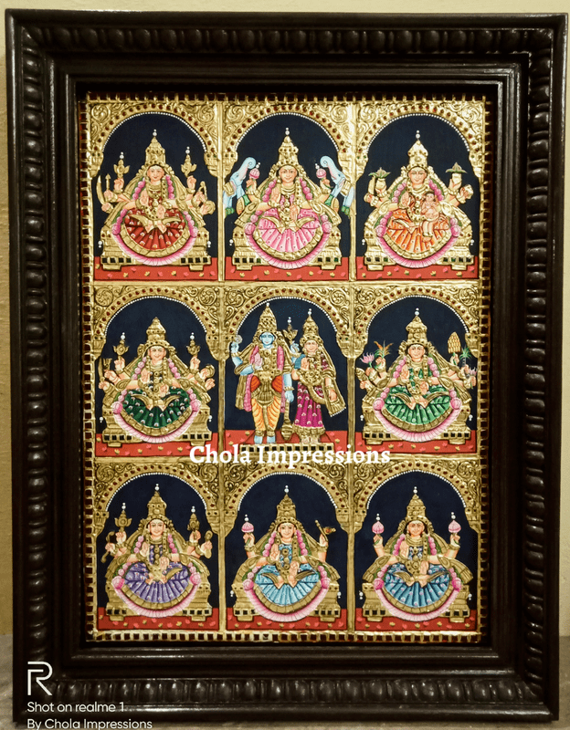 Ashtalakshmi Tanjore Painting Ashtalakshmi Tanjore Painting